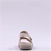 Rieker Twin Velcro Cross Strap Sandal - Cream